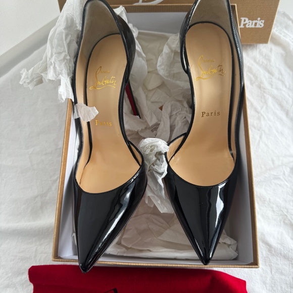 Christian Louboutin Iriza 100 Patent black heels -Size 38- US 8 - Picture 2 of 7